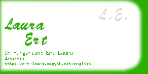 laura ert business card